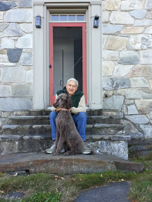 George Wiswell with Maggie at High Meadows Farm